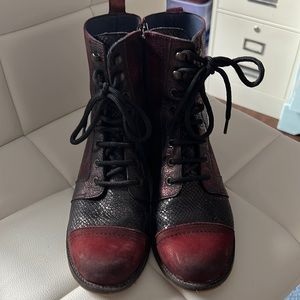 Unity In Diversity leather bootie.